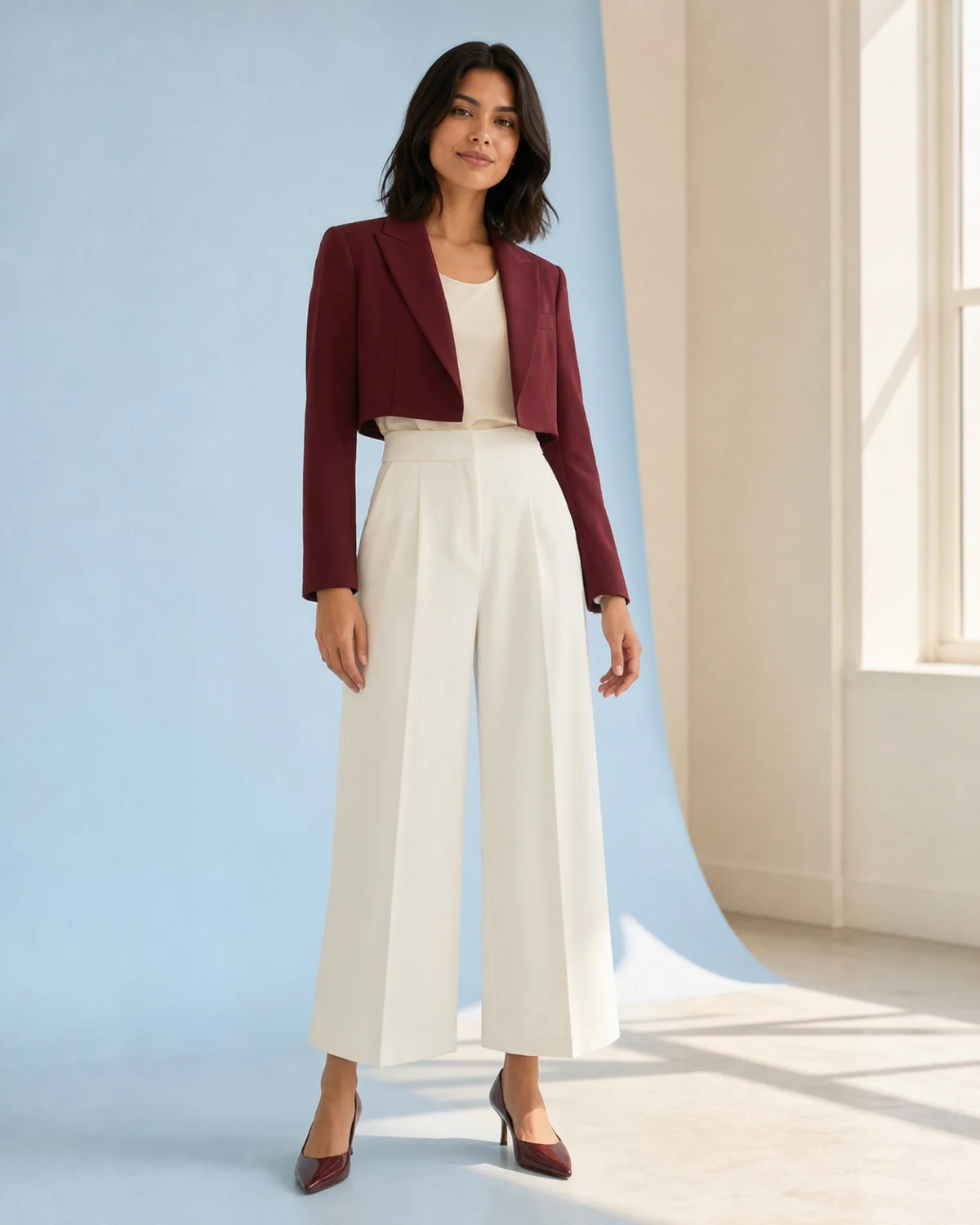 Generated outfit preview on the person photo