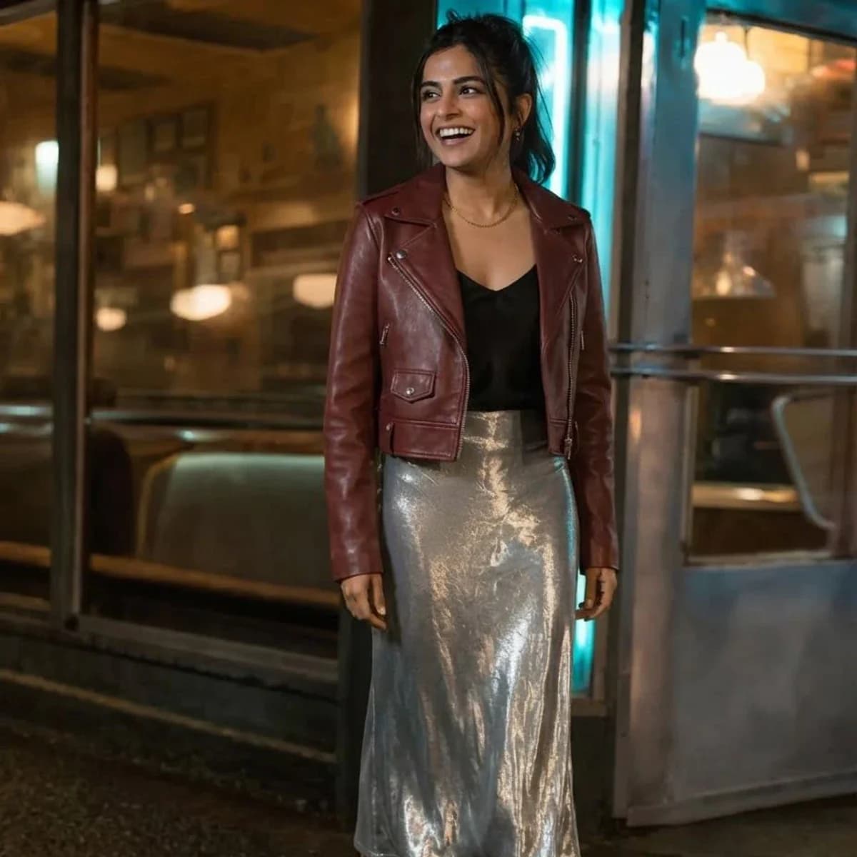 Person wearing outfit 4 before AI clothing extraction